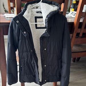 Abercrombie & Fitch Black Puffer Jacket